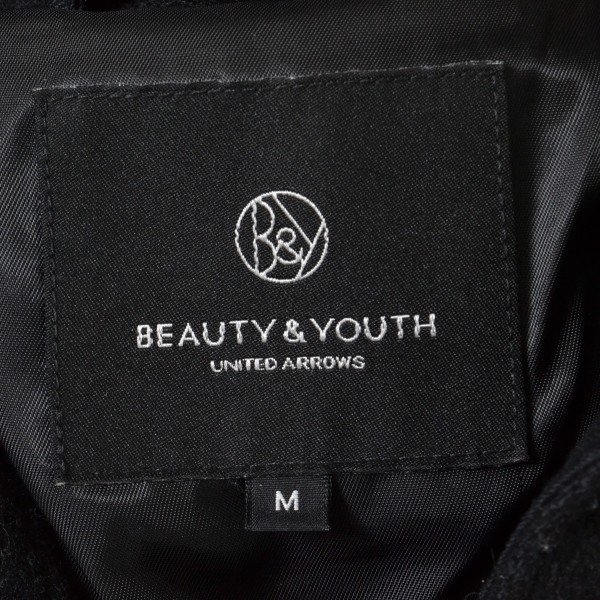 〇264680 【超特価】BEAUTY&YOUTH ビューティアンドユース BY UNITED ARROWS ユナイテッドアローズ ●ダッフルコート ショート サイズM_画像3