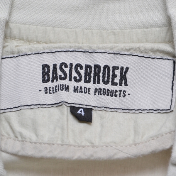 ●195829 未使用品 BASISBROEK バージスブルック ●ジャケット コットン×シルクブルゾン REGEN サイズ4（XL） ジップアップ メンズ_画像6