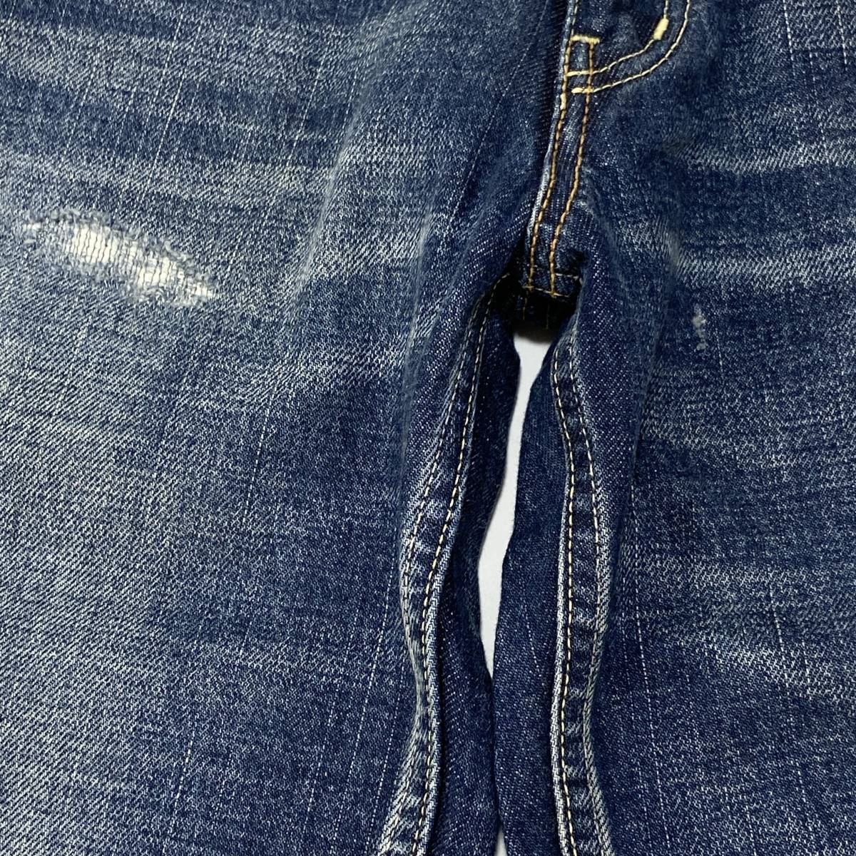 新品 visvim ビズビム SOCIAL SCULPTURE 03 DAMAGED-12 19AW ソーシャルスカルプチャーデニムパンツ 0119205005018 W30×L30 SSM2372 03D12