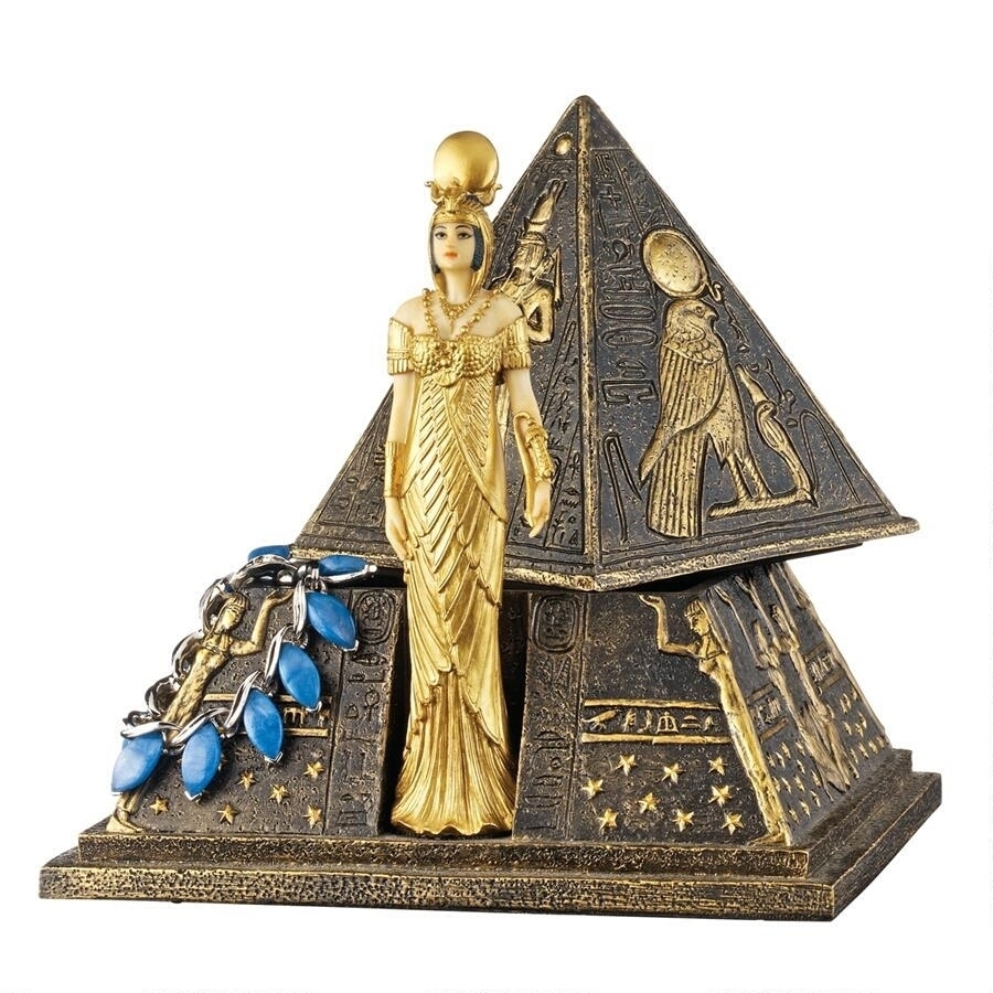 全日本送料無料 イシス神のピラミッド宝飾箱 セール！即納！古代エジプトの女神 彫像置物 (輸入品 彫刻/豊穣の女神 エスニック