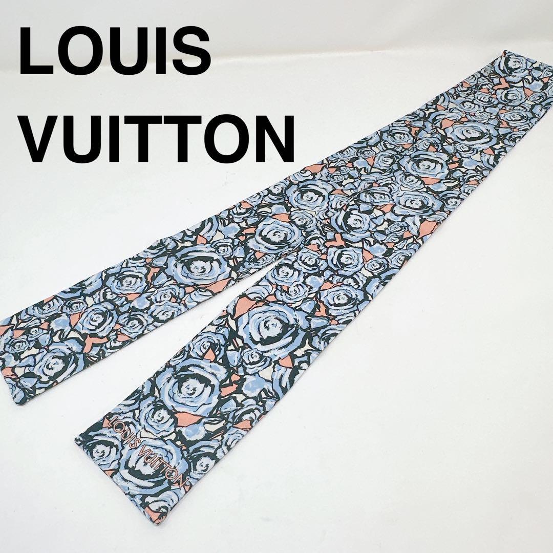 ヤフオク! - ルイヴィトン バンドー 花柄 スカーフ スクエアタイ LV