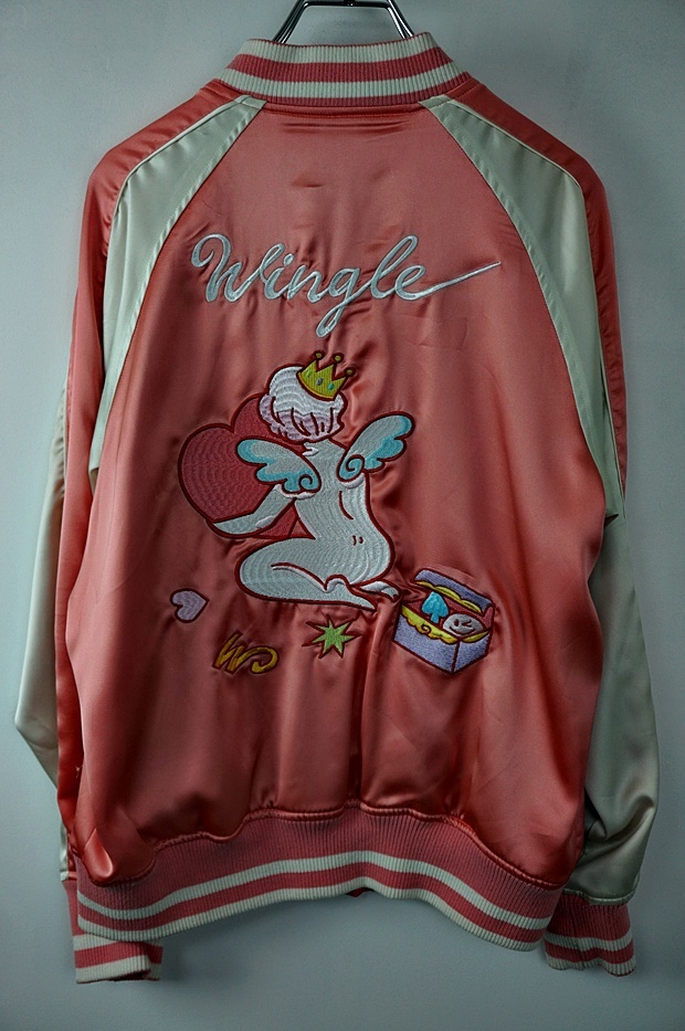 G995 代永翼 WINGLE SOUVENIR JACKET スカジャン ピンク M 「代永翼