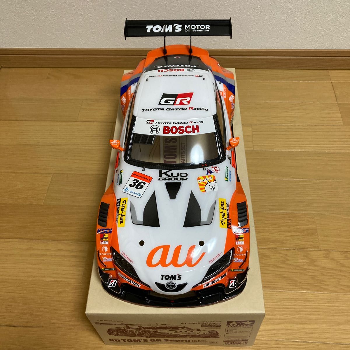 タミヤ 1/10 ボディ au TOM'S GR Supra SP1678 スープラ 塗装済み