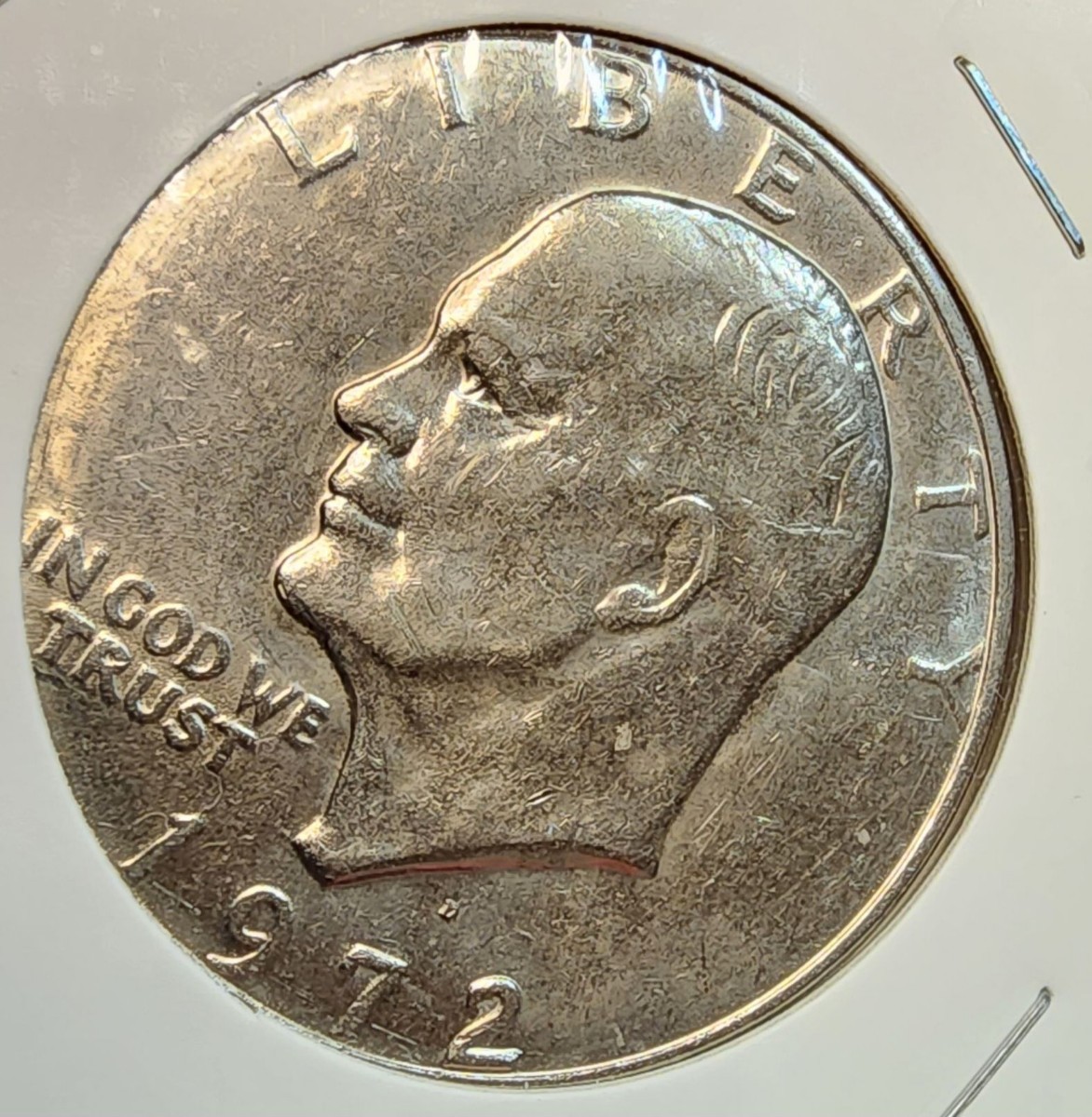 1776-1976年 アイゼンハワー 1ドル 銀貨 硬貨 建国200年 記念 アメリカ 米国 1972年 デンバー 保管品_画像4