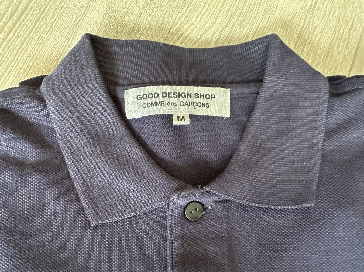 コムデギャルソン CDG グッドデザインショップ ポロシャツ ネイビー M 新品の画像4