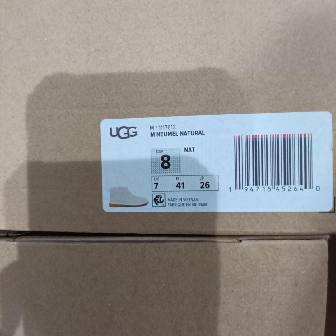 新品　アグ (UGG) メンズ　ブーツ ニューメル ナチュラル　サイズ26.0