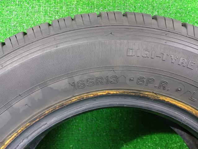 165R13 6PR 夏タイヤ DUNLOP ダンロップ ENASAVE VAN01 2021年 4本セット 中古 20235689_画像4