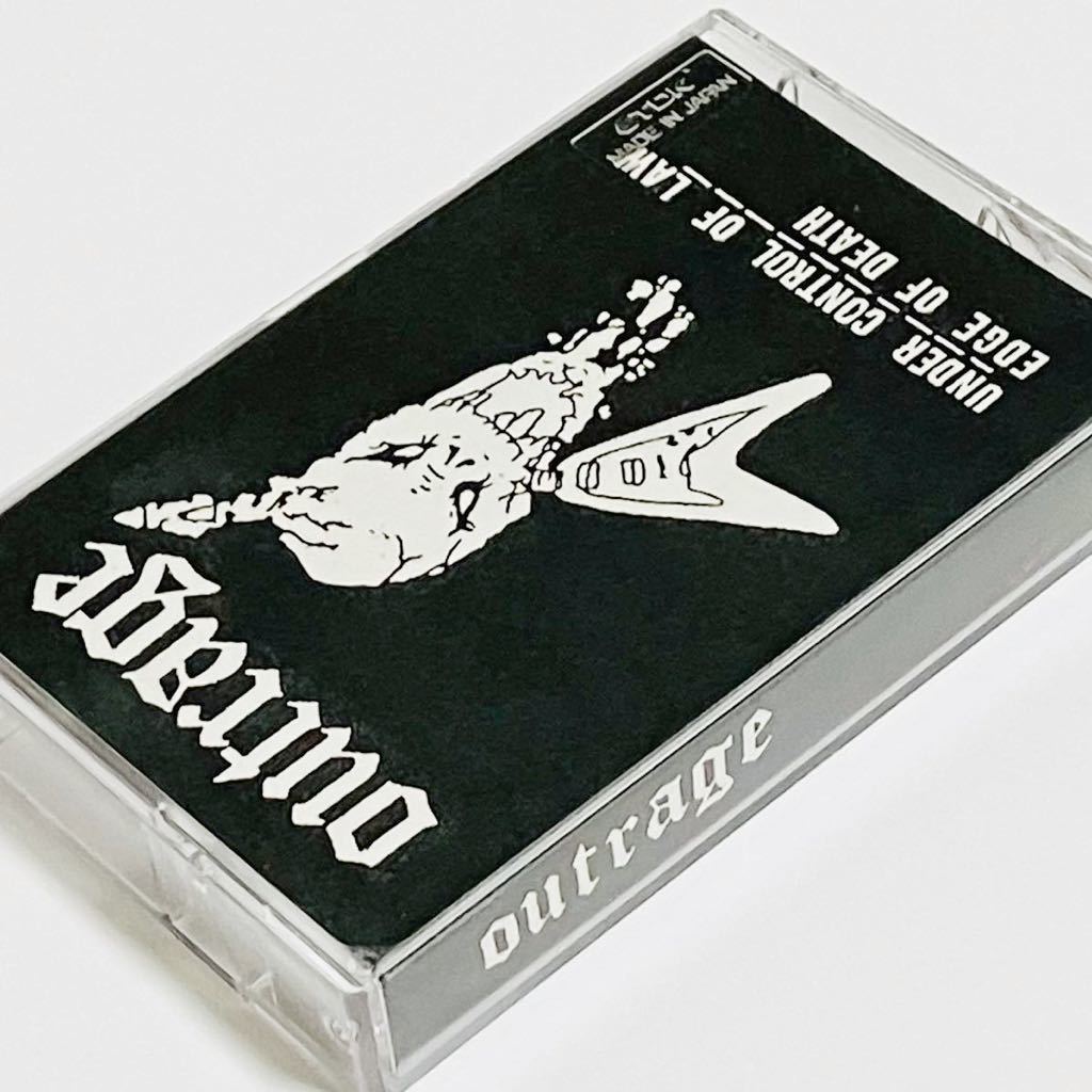 outrage out Ray ji demo tape slash japameta cassette tape metal METAL UNITED