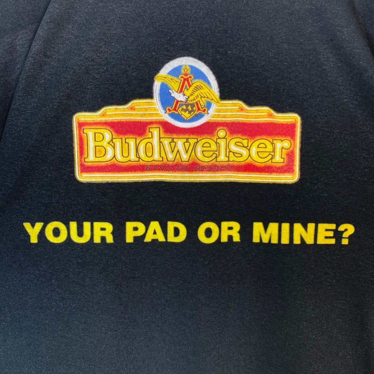 Budweiser バドワイザー ビールTシャツ 両面プリント 大判 カエル 企業