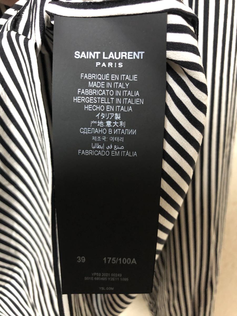 saintlaulant サンローラン国内正規新品シルク オーバーシャツ 39