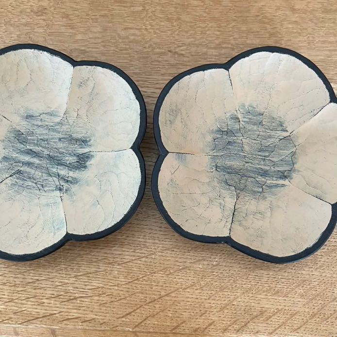 三谷龍二さん 白漆梅皿 10cm 2客 木彫り 漆 桜 | normanhubbard.com