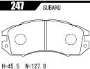 ACRE アクレ ブレーキパッド ZZC フロント用 レガシィ BD4 BD5 H5.10～H8.6 NA 2.0L リアディスク車_画像2