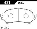 アクレ ブレーキパッド リアルレーシング フロント ファミリアS-ワゴン BJ5W H12.9～H15.10 S-f/ウェブチューンド 1.5L 型式指定番号10742_画像2