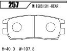 ACRE アクレ ブレーキパッド スーパーファイター リア用 パジェロ V25C V25W V45W H5.7～H11.9 4WD 3.5L_画像2