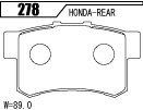 ACRE アクレ ブレーキパッド レーシングプロ 前後セット ステップワゴン RF5 RF6 H15.6～H17.5 2.0L