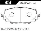 ACRE アクレ ブレーキパッド ライトスポーツ 前後セット ロードスター ND5RC H27.5～ FR NR-A共通 1.5L Brembo除く_画像2