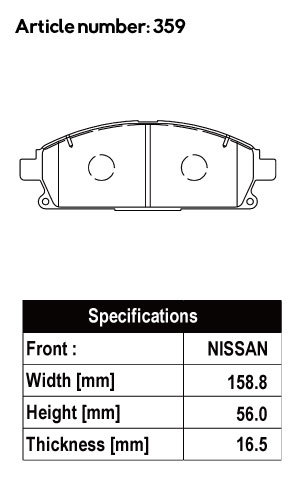 ACRE アクレ ブレーキパッド スーパーファイター 前後セット エクストレイル PNT30 H13.2～H19.8 ターボ 4WD GT 2.0L_画像2