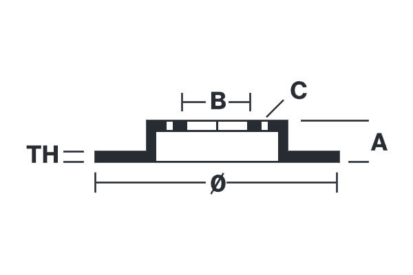 brembo ブレンボ ブレーキローター フロント用 アコード CB1 CB3 H1.9～H5.9_画像2