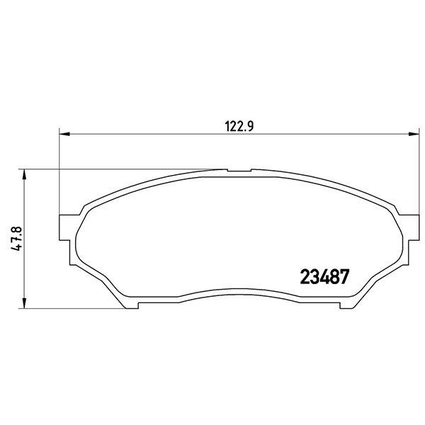 brembo ブレンボ ブラックブレーキパッド フロント用 パジェロミニ H51A H56A H9.6～H10.8_画像3