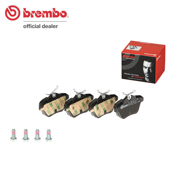 brembo ブレンボ ブラックブレーキパッド リア用 アルファロメオ アルファ166 936A1 936A2 936A11 H11.9～ 2.5 V6 24V/3.0 V6 24V Brembo_画像1