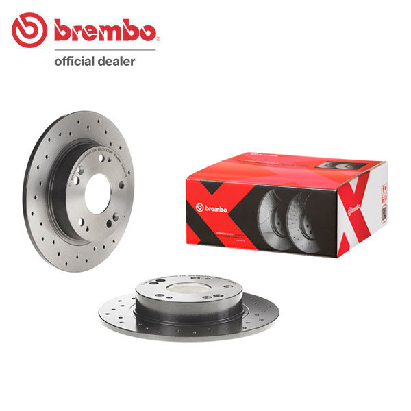 brembo ブレンボ エクストラブレーキローター リア用 シビック FD2 H17.9～H24.6 GL_画像1