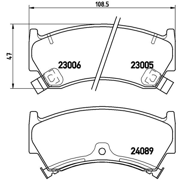 brembo ブレンボ ブラックブレーキパッド フロント用 パルサーセリエ FN15 H7.1～H12.8 ハッチバック 3ドア_画像3