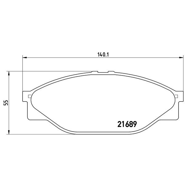 brembo ブレンボ ブラックブレーキパッド フロント用 ハイエースバン LH103V H5.8～H8.8 低床バン_画像3
