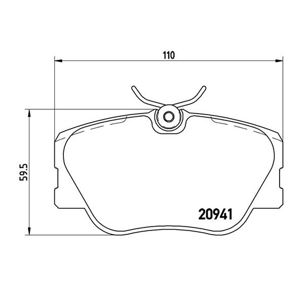 brembo ブレンボ ブラックブレーキパッド 1台分セット メルセデスベンツ Eクラス (W124) 124050 S62～H1.9 クーペ ～B065853_画像3