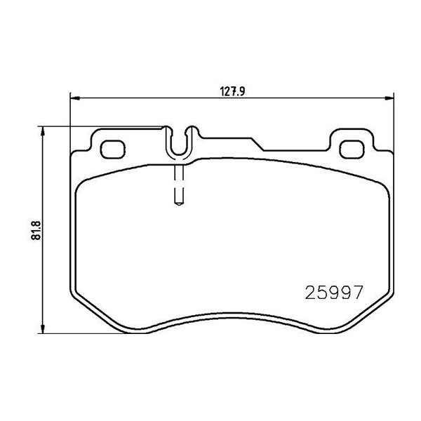 brembo ブレンボ ブラックブレーキパッド フロント用 メルセデスベンツ Cクラス (W205) 205014 H30.6～ C220d アバンギャルド セダン_画像3