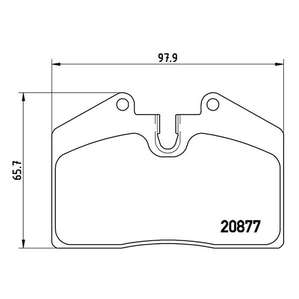 brembo ブレンボ ブラックブレーキパッド リア用 ポルシェ 911 (993) 993 H6～H10 カレラ2/カレラ4 3.6L_画像3