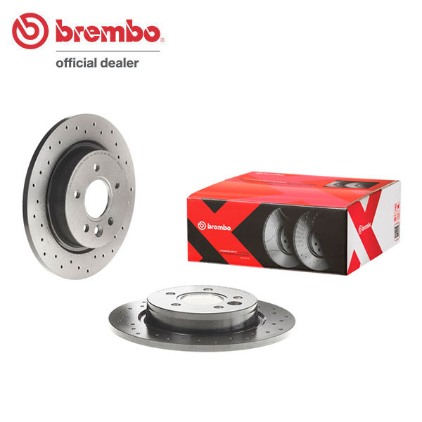 brembo ブレンボ エクストラブレーキローター リア用 ボルボ S40 MB5254 MB5254A H16.5～H25.1 FF/4WD T5/T5 AWD_画像1