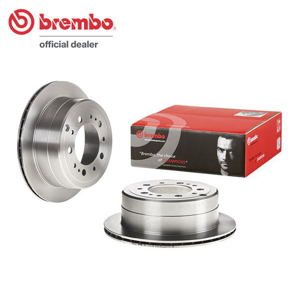 brembo ブレンボ ブレーキローター リア用 ランドクルーザー100 UZJ100W HDJ101K H10.1～H19.8 シグナス含む 要確認ハブ穴径×16.8mm_画像1