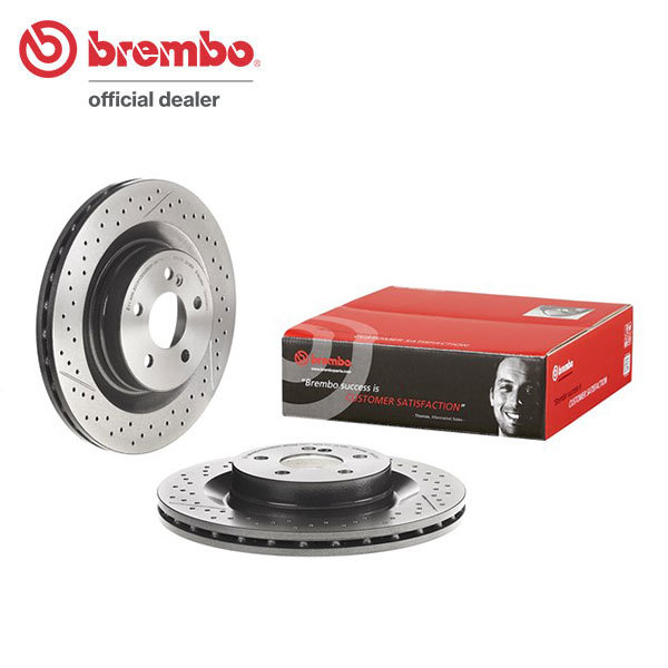 brembo ブレーキローター リア用 ベンツ Cクラス (W204) 204077 H19.6～ C63 AMG セダン オプションAMGパフォーマンスパッケージ装着車含む_画像1