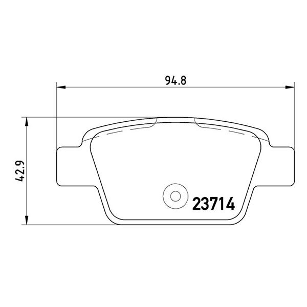 brembo ブレンボ ブラックブレーキパッド リア用 フィアット ムルティプラ 186B6 H15～ 1.6L_画像3