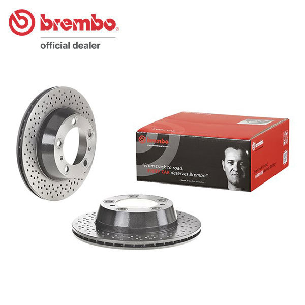 brembo ブレンボ ブレーキローター リア用 ポルシェ ボクスター (987) 98725 H16.12～H18.8 2.7L