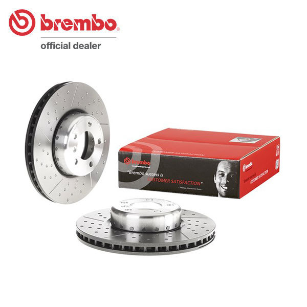 brembo ブレーキローター フロント BMW 3シリーズ(F31) 3B20 8A20 H25.4～ 320i xDrive ツーリング Mスポーツ F340 ディンプル＆スリット_画像1