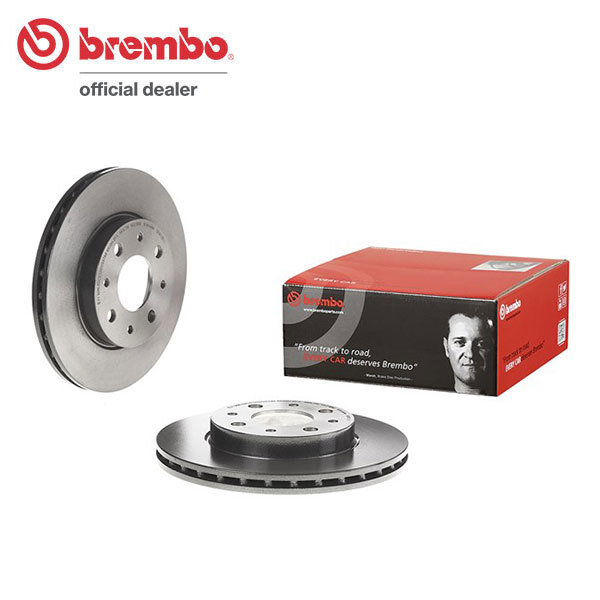 brembo ブレーキローター フロント用 フィアット 500C (チンクェチェント シー) 31212 H25.7～H27.12 8バルブ 1.2L ベンチディスク_画像1