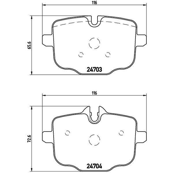 brembo Brembo black brake pad for 1 vehicle set BMW M6 (F06) 6C44M H25.1~g rank -peM carbon ceramic brake excepting 