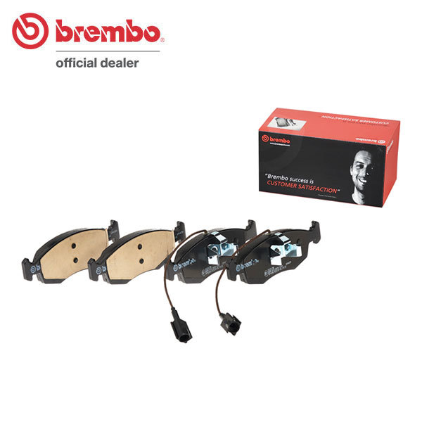 brembo ブラックパッド フロント フィアット 500C (チンクェチェント シー) 31209 H23.3～H29.8 ターボ ツインエア 0.9 電気式センサー_画像1