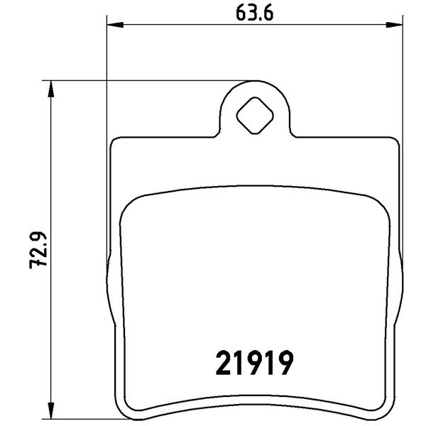 brembo ブレンボ ブラックブレーキパッド 1台分セット メルセデスベンツ SLKクラス (R170) 170465 H13～H16.8 SLK320_画像5
