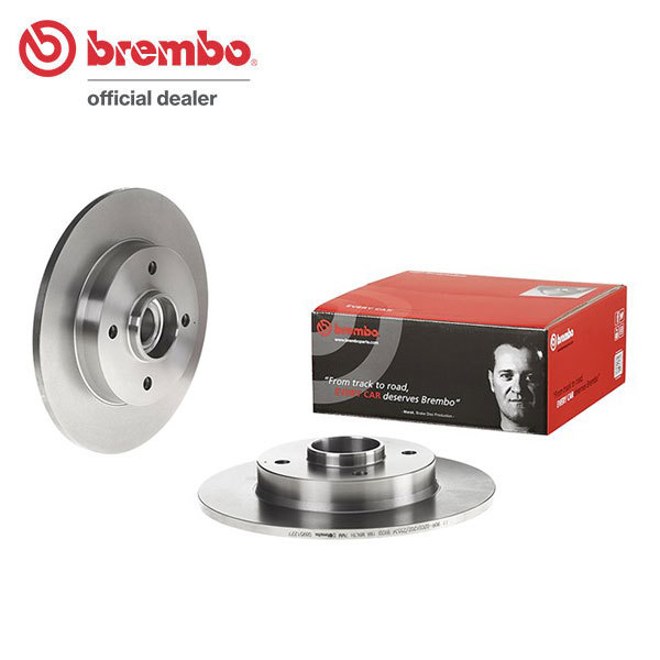 brembo ブレンボ ブレーキローター リア用 プジョー 208 A9C5F03 H25.7～H27.10 ターボ GTi 1.6L 200ps ベアリング付_画像1