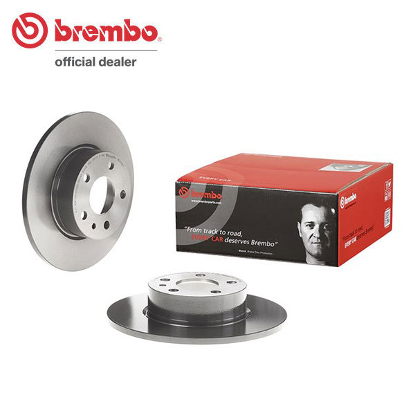 brembo ブレンボ ブレーキローター リア用 アルファロメオ アルファ164 S62.9～H4 ターボ 2.0i V6_画像1
