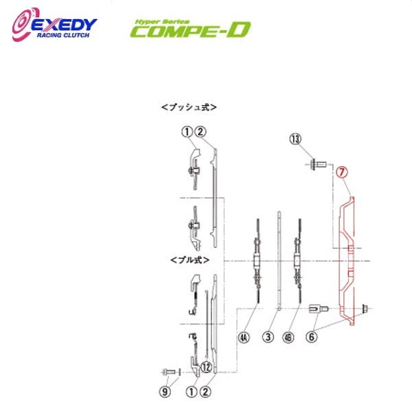 EXEDY エクセディ FM48 コンペD MM022SDL (7) フライホイール ランサーエボリューション 4 5 6 7 8 9_画像1