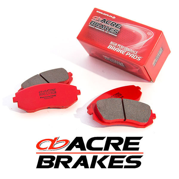 ACRE アクレ ブレーキパッド フォーミュラ700C フロント用 レガシィB4 BES H14.11～H15.5 4WD S401 2.0L Brembo フロント:4pot リア:2pot_画像1