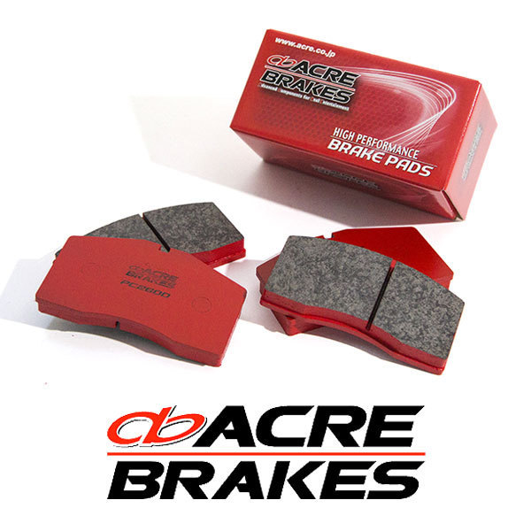 ACRE アクレ ブレーキパッド PC2600 前後セット インプレッサ GVB H23.11～ 4WD S206 2.0L Brembo フロント:6pot リア:4pot_画像1