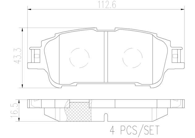brembo ブレンボ セラミックブレーキパッド 1台分セット ノア ZWR80G ZRR85G ZRR80W ZRR85W H26.1～ GRスポーツ含む_画像4