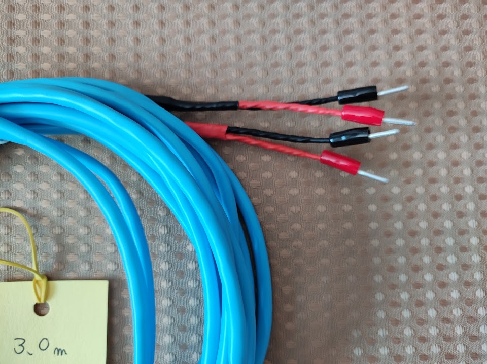  speaker cable 3.0m×2 both edge stick terminal (nichif made ) processing has processed 