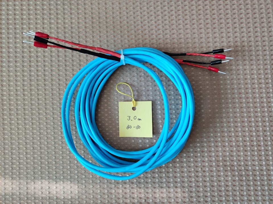  speaker cable 3.0m×2 both edge stick terminal (nichif made ) processing has processed 