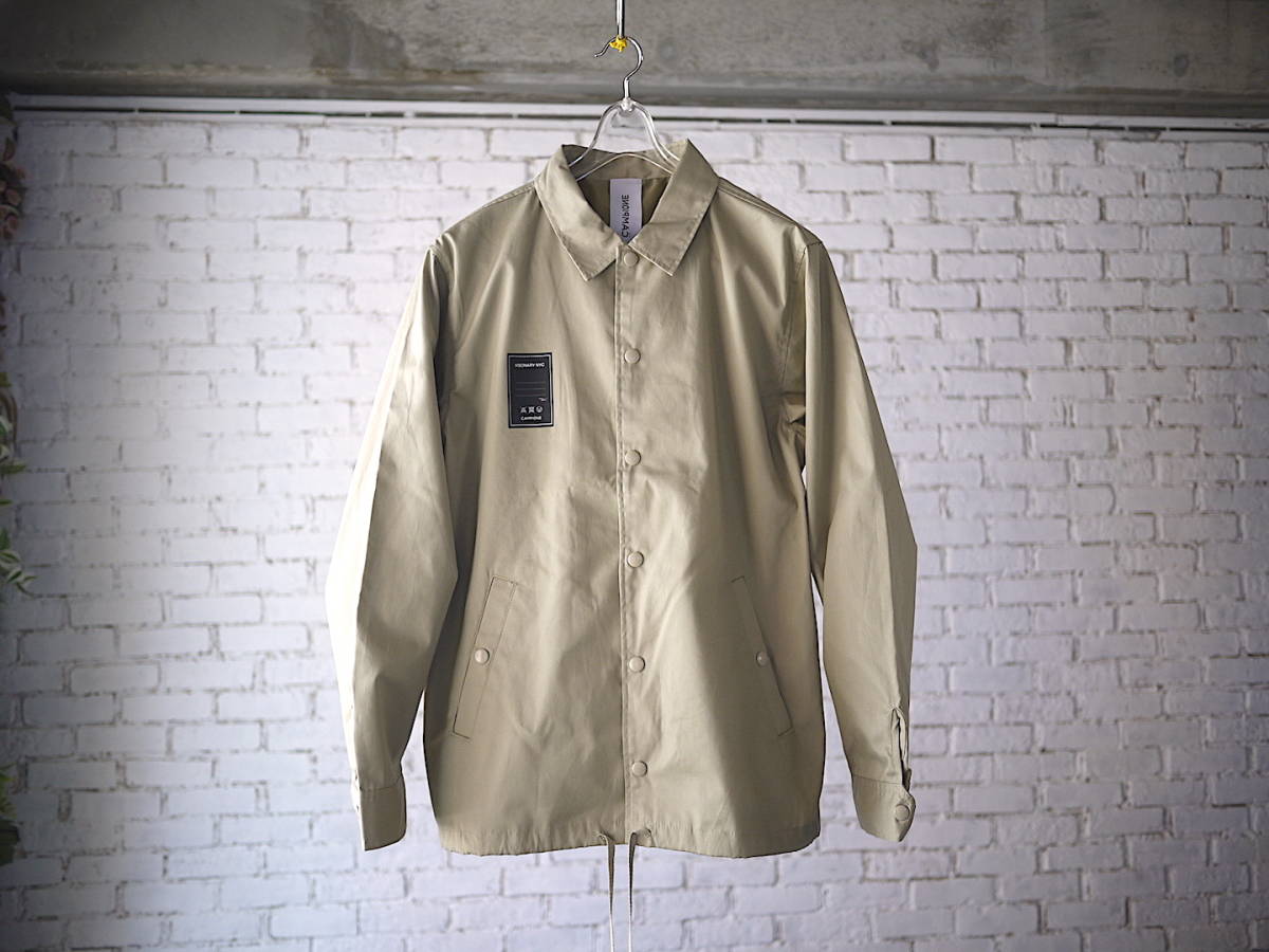最新作 NY購入/M/beige/'CAMPIONE' Cotton Coach Jacket Long drawcord / ロングドローコード コーチジャケット_画像2