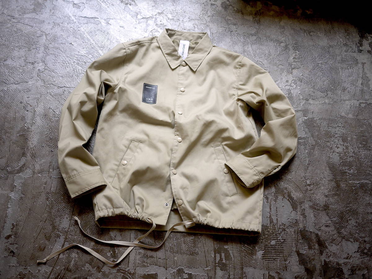 最新作 NY購入/M/beige/'CAMPIONE' Cotton Coach Jacket Long drawcord / ロングドローコード コーチジャケット_画像8